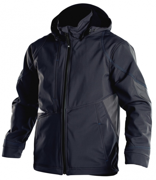 DASSY-Softshell-Jacke GRAVITY, dunkelblau/grau