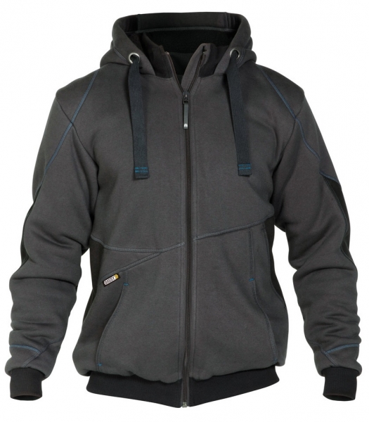 DASSY-Sweatshirt-Jacke PULSE, grau/schwarz