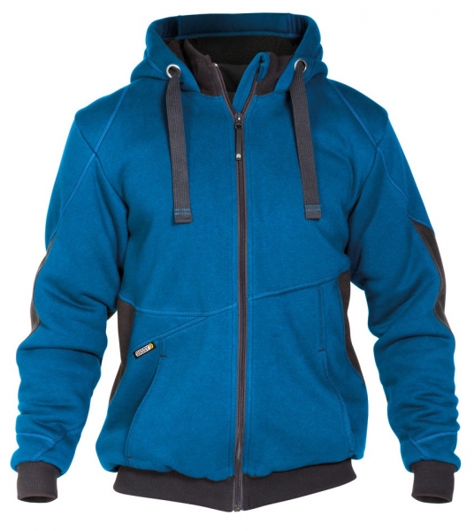 DASSY-Sweatshirt-Jacke PULSE, kornblau/grau