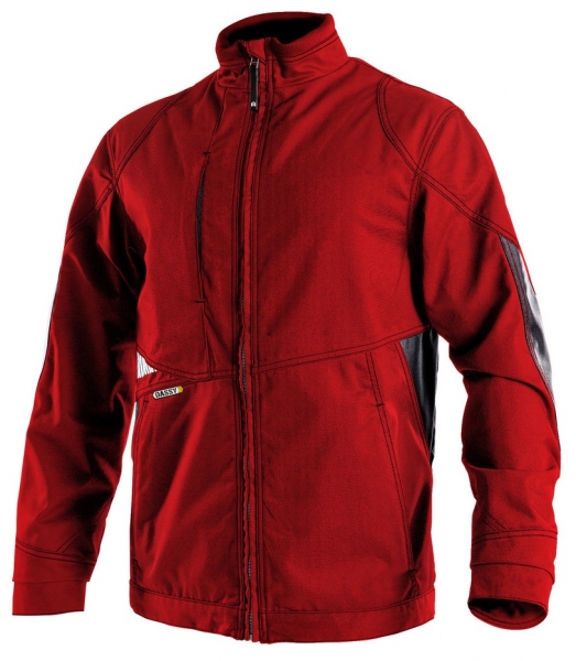 DASSY-Arbeitsjacke ATOM,  rot/schwarz