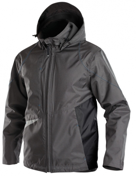 DASSY-Regenjacke HYPER,  grau/schwarz