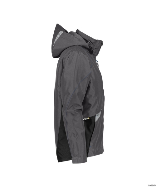 DASSY-Regenjacke HYPER,  grau/schwarz