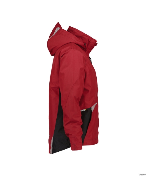DASSY-Regenjacke HYPER,  rot/grau