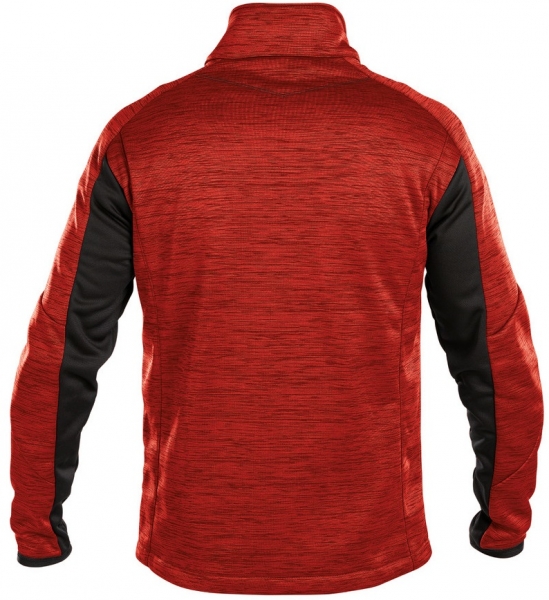 DASSY-Fleecejacke Convex, rot/schwarz