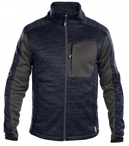 DASSY-Fleecejacke Convex, blau/grau