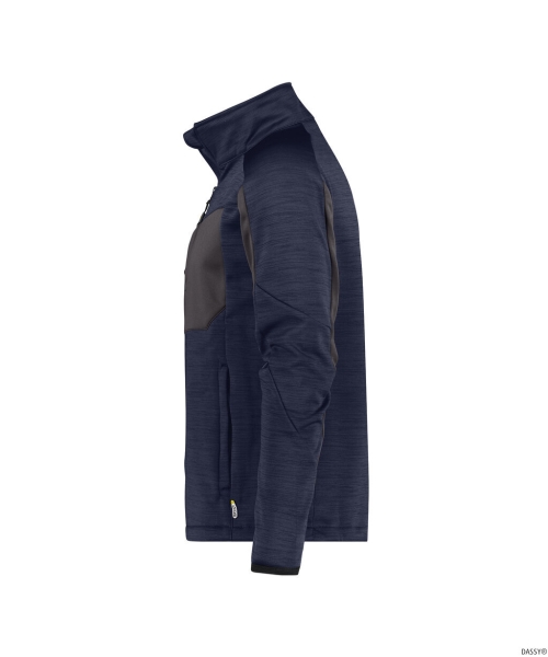 DASSY-Fleecejacke Convex, blau/grau