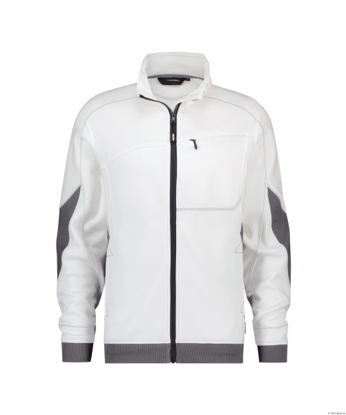 DASSY-Sweatshirt VELOX, wei/anthrazitgrau