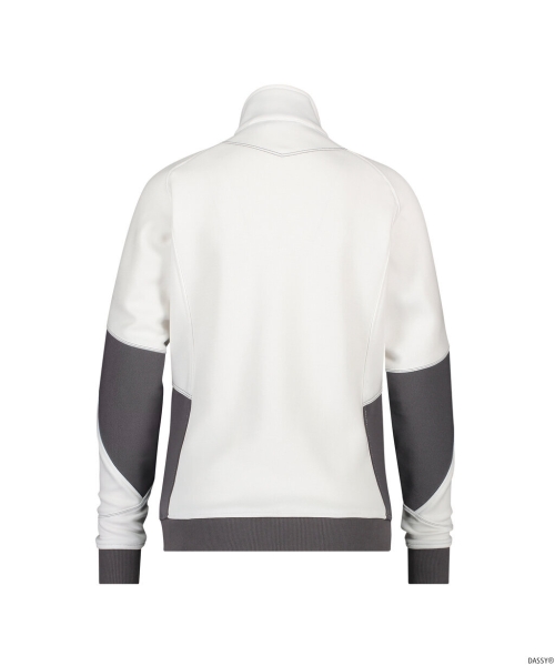 DASSY-Damen-Sweatshirt VELOX, wei�/grau