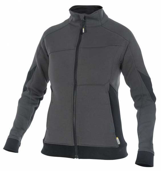 DASSY-Damen-Sweatshirt VELOX, grau/schwarz