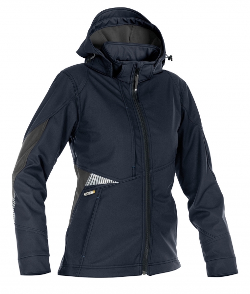 DASSY-Damen-Softshell-Jacke GRAVITY, blau/grau