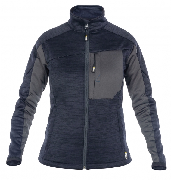 DASSY-Damen-Fleecejacke CONVEX, blau/grau