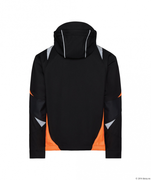 DASSY� Kalama Softshell-jacke, schwarz/fluo orange