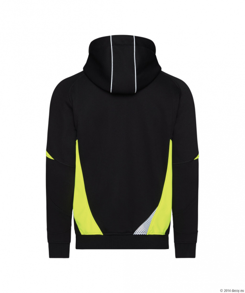 DASSY� Santos Kapuzensweatshirt, schwarz/neongelb