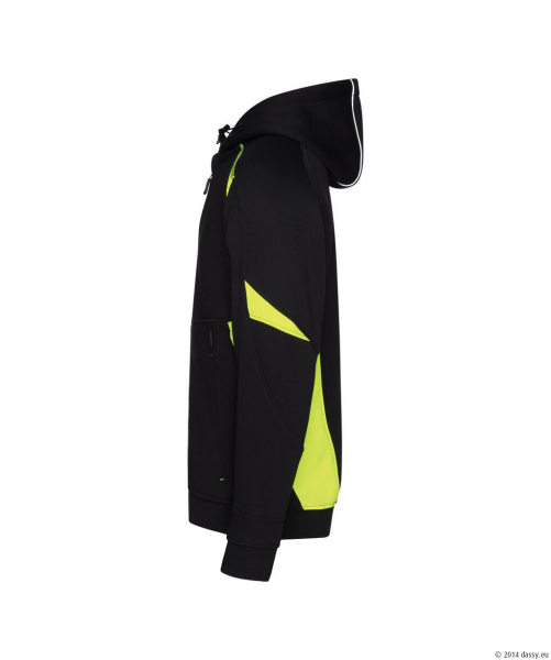 DASSY� Santos Kapuzensweatshirt, schwarz/neongelb