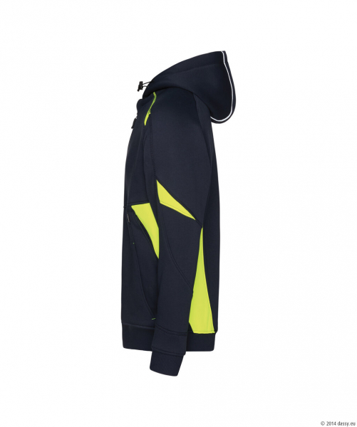 DASSY� Santos Kapuzensweatshirt, nachtblau/neongelb