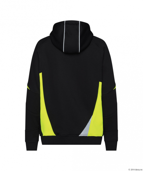 DASSY� Santos Women Kapuzensweatshirt f�r Damen, schwarz/neongelb