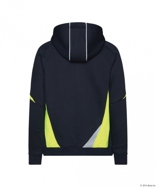 DASSY� Santos Women Kapuzensweatshirt f�r Damen, nachtblau/neongelb