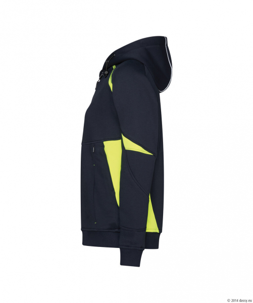 DASSY� Santos Women Kapuzensweatshirt f�r Damen, nachtblau/neongelb