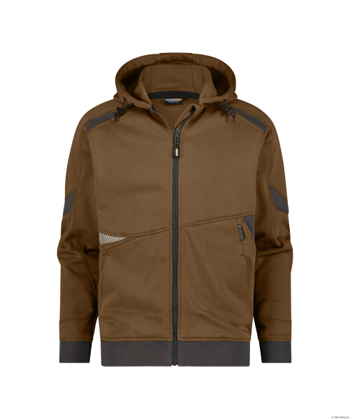 DASSY-Kapuzensweatshirt, LUNAX, lehmbraun/anthrazitgrau