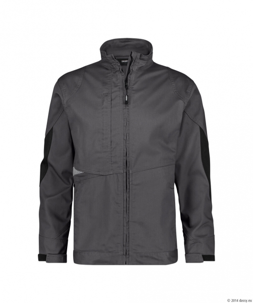DASSY® Atom Next Arbeitsjacke, anthrazitgrau/schwarz