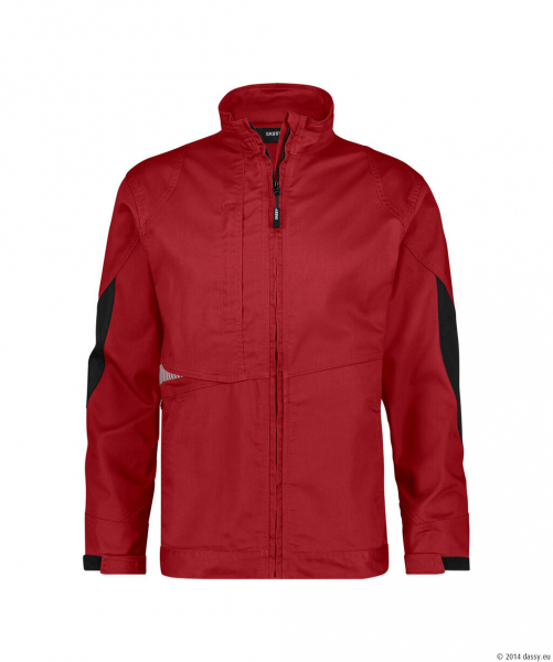 DASSY® Atom Next Arbeitsjacke, rot/schwarz