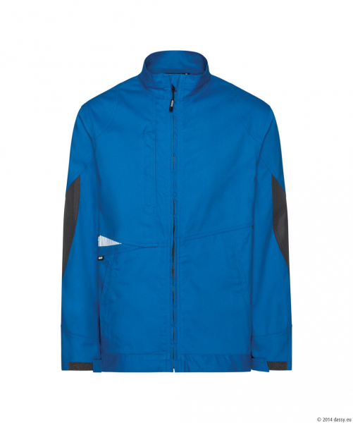 DASSY® Atom Next Arbeitsjacke, azurblau/anthrazitgrau