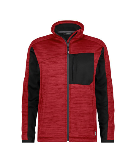 DASSY-Midlayer Jacke, CONVEX NEXT, rot/schwarz