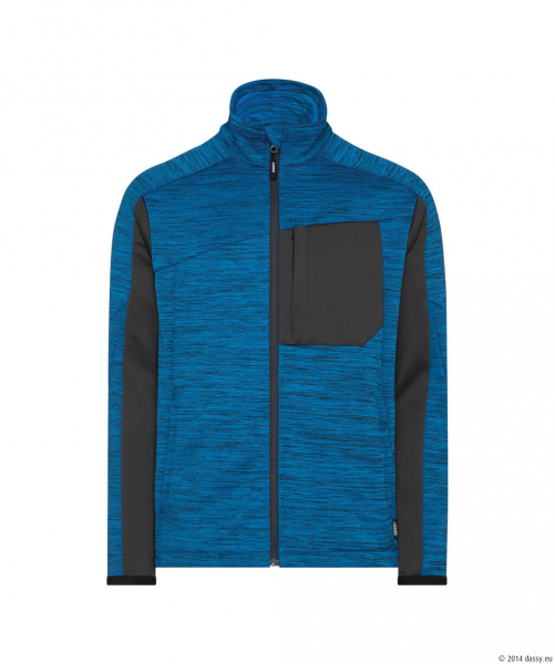 DASSY® Convex Next Midlayer-Jacke, azurblau/anthrazitgrau