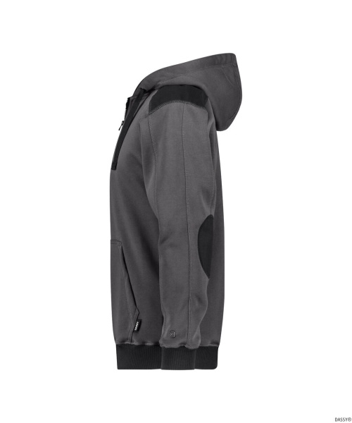 DASSY-Kapuzenshirt, INDY NEXT, anthrazitgrau/schwarz
