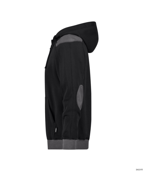 DASSY-Kapuzenshirt, INDY NEXT, schwarz/anthrazitgrau