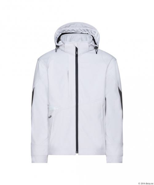 DASSY� Gravity Next Softshell-Jacke, wei�/Anthrazitgrau