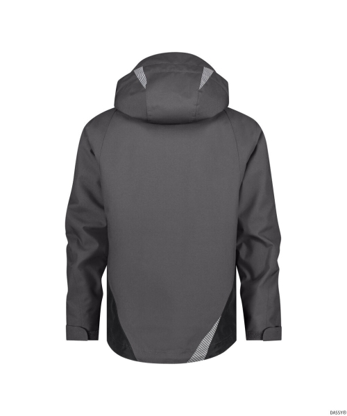 DASSY-Wasser- und winddichte Arbeitsjacke, HYPER NEXT, anthrazitgrau/schwarz