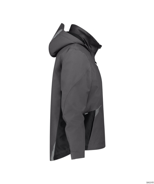 DASSY-Wasser- und winddichte Arbeitsjacke, HYPER NEXT, anthrazitgrau/schwarz