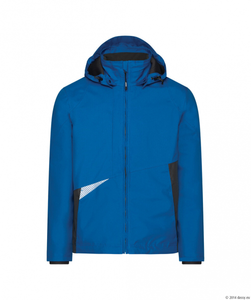 DASSY� Hyper Next Wasser- und winddichte Arbeitsjacke, azurblau/Anthrazitgrau