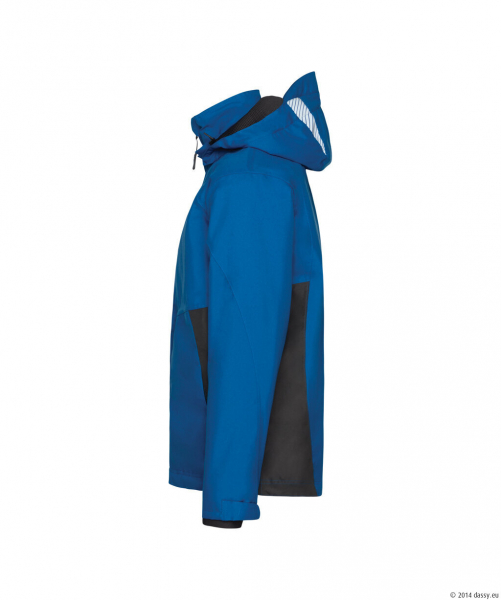 DASSY� Hyper Next Wasser- und winddichte Arbeitsjacke, azurblau/Anthrazitgrau
