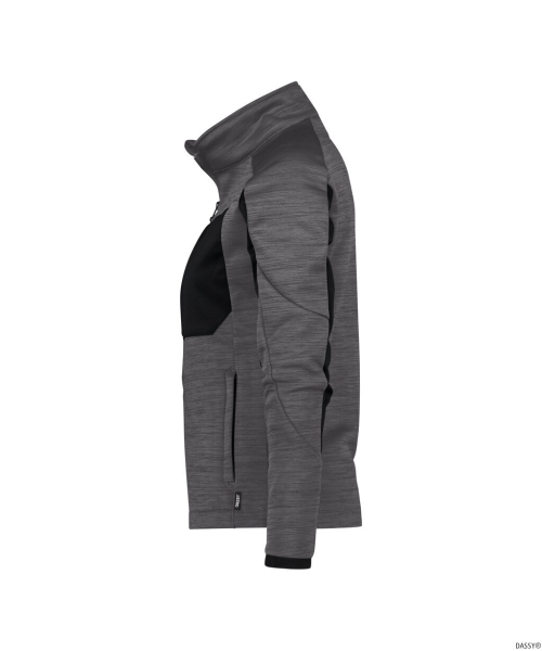DASSY-Damen-Midlayer Jacke, CONVEX NEXT, anthrazitgrau/schwarz
