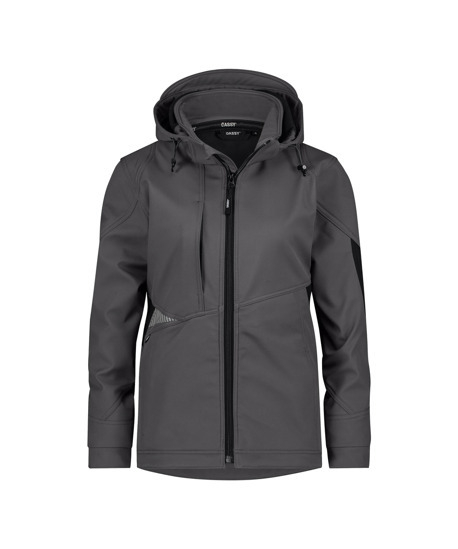 DASSY-Damen-Softshell-Jacke, GRAVITY NEXT, anthrazitgrau/schwarz