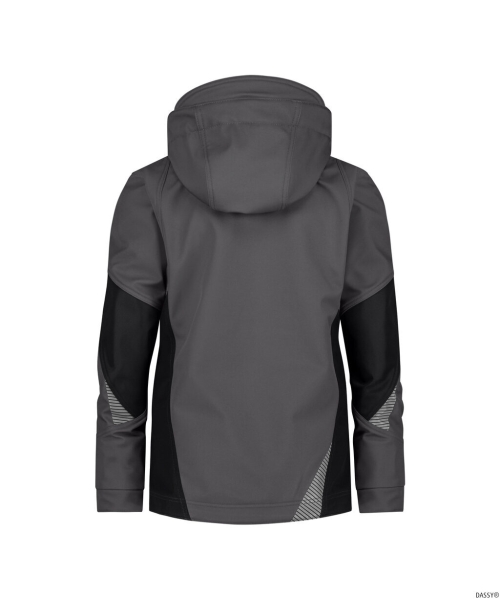 DASSY-Damen-Softshell-Jacke, GRAVITY NEXT, anthrazitgrau/schwarz
