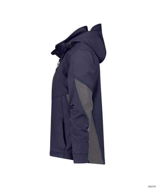 DASSY-Damen-Softshell-Jacke, GRAVITY NEXT, nachtblau/anthrazitgrau
