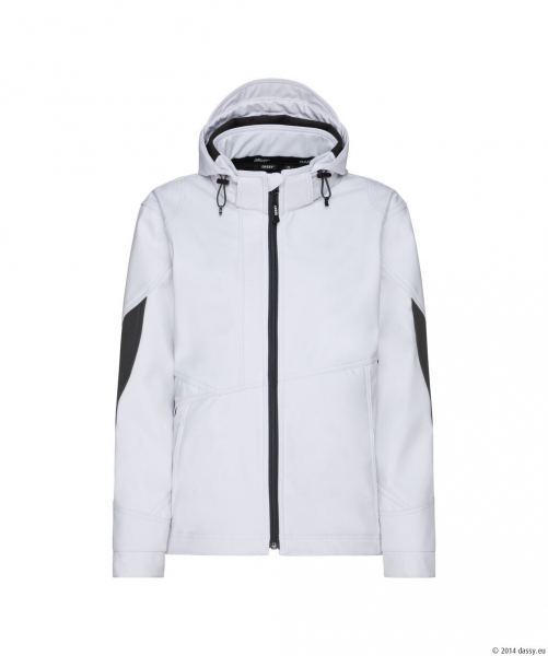 DASSY� Gravity Next WomenSoftshell-Jacke f�r Damen, wei�/Anthrazitgrau
