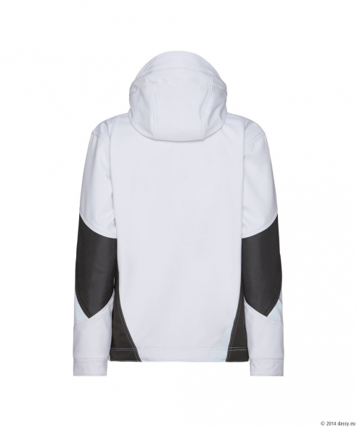 DASSY� Gravity Next WomenSoftshell-Jacke f�r Damen, wei�/Anthrazitgrau