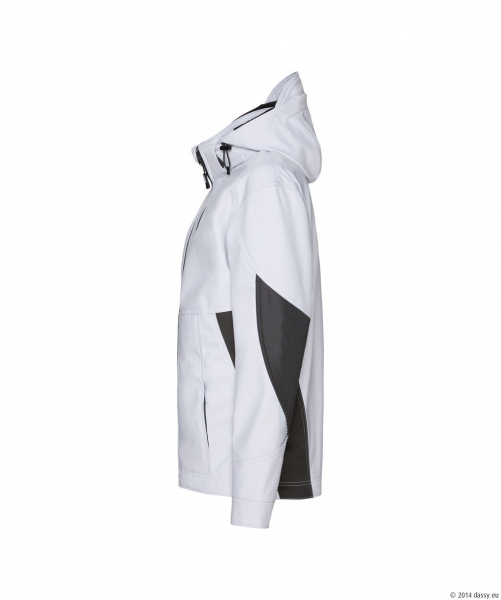 DASSY� Gravity Next WomenSoftshell-Jacke f�r Damen, wei�/Anthrazitgrau