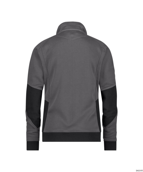 DASSY-Damen-Sweatshirt f�r Damen, VELOX NEXT, anthrazitgrau/schwarz