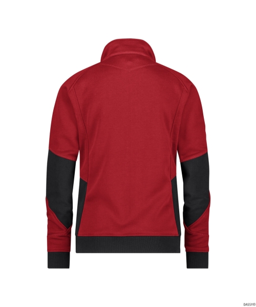 DASSY-Damen-Sweatshirt f�r Damen, VELOX NEXT, rot/schwarz