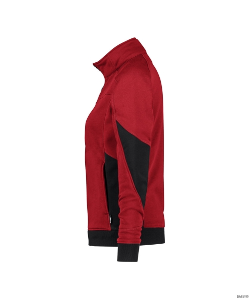 DASSY-Damen-Sweatshirt f�r Damen, VELOX NEXT, rot/schwarz