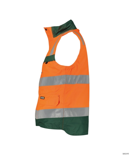 DASSY-Warnschutz-Weste BILBAO , orange/gr�n