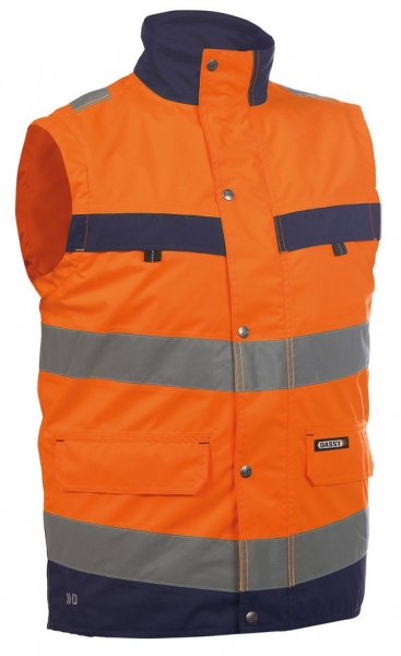 DASSY-Warnschutz-Weste BILBAO , orange/dunkelblau