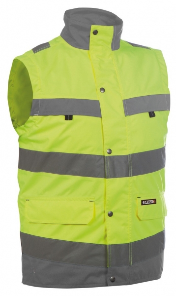 DASSY-Warnschutz-Weste BILBAO , gelb/grau