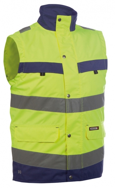 DASSY-Warnschutz-Weste BILBAO , gelb/dunkelblau