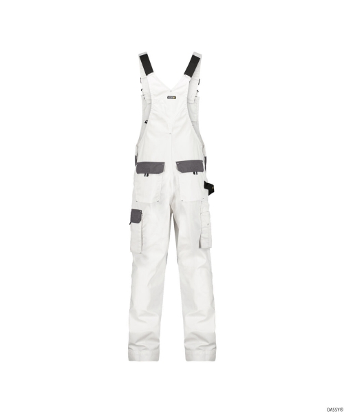 DASSY-Latzhose VERSAILLES,  wei�/grau